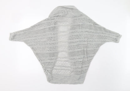 Womens UK Size M New Look Grey Cardigan Jumper