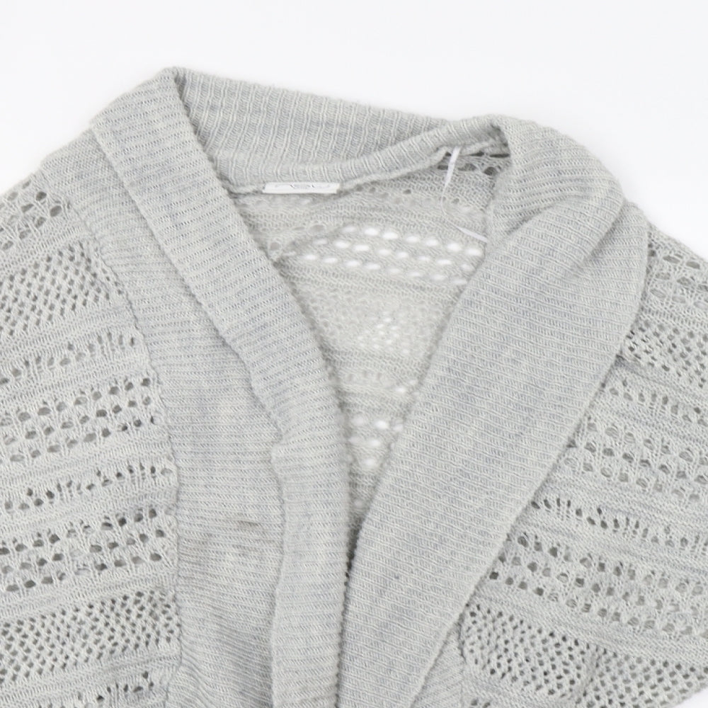 Womens UK Size M New Look Grey Cardigan Jumper