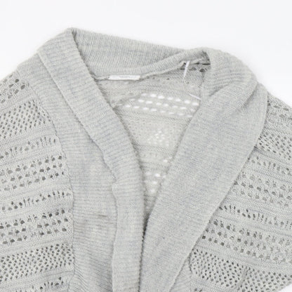 Womens UK Size M New Look Grey Cardigan Jumper