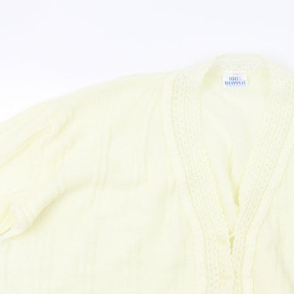 Womens UK Size L Preworn Ivory Cardigan Jumper