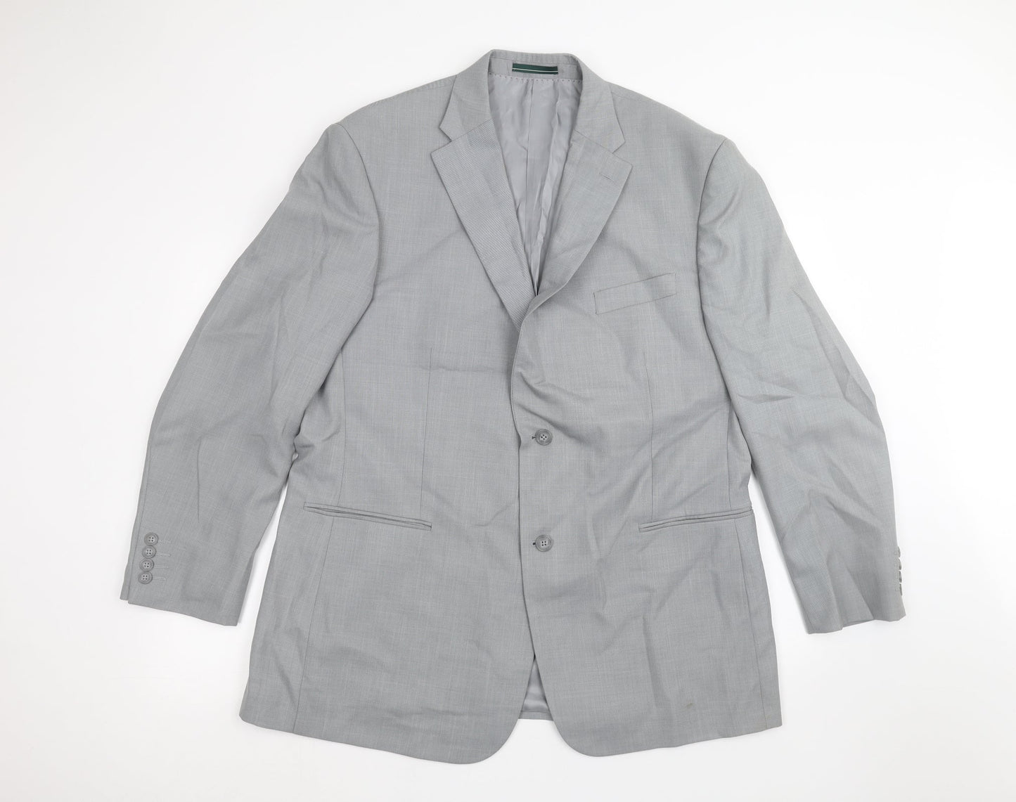 Mens UK Size 46 GREENWOODS Regular Grey Suit Jacket