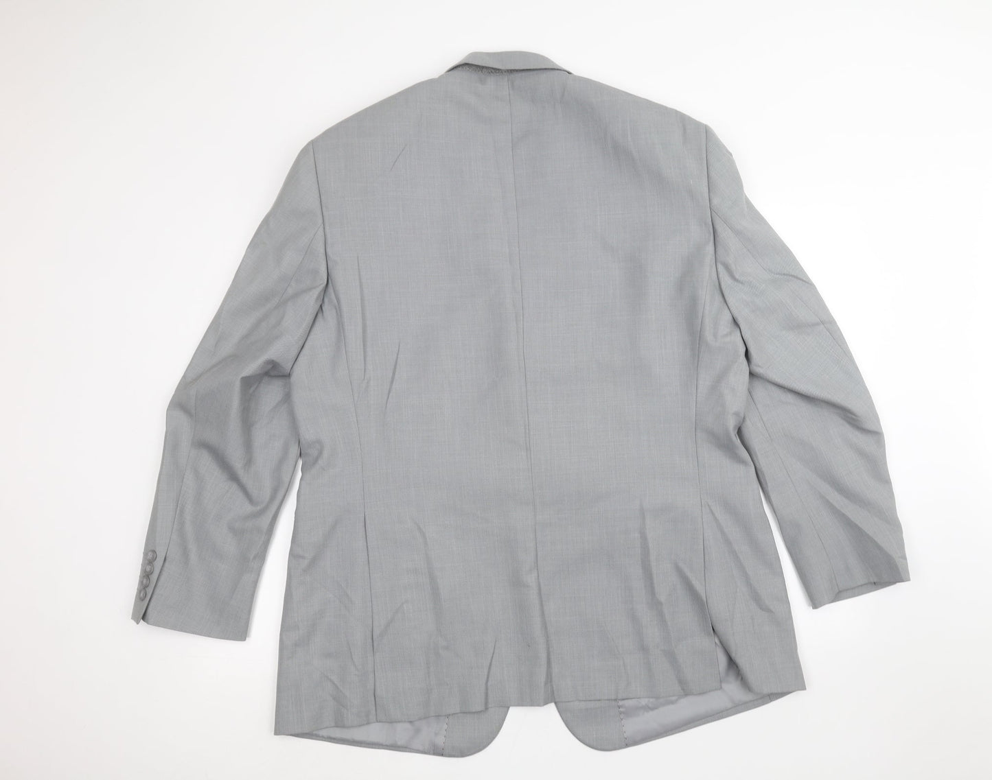 Mens UK Size 46 GREENWOODS Regular Grey Suit Jacket