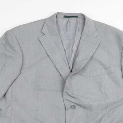 Mens UK Size 46 GREENWOODS Regular Grey Suit Jacket