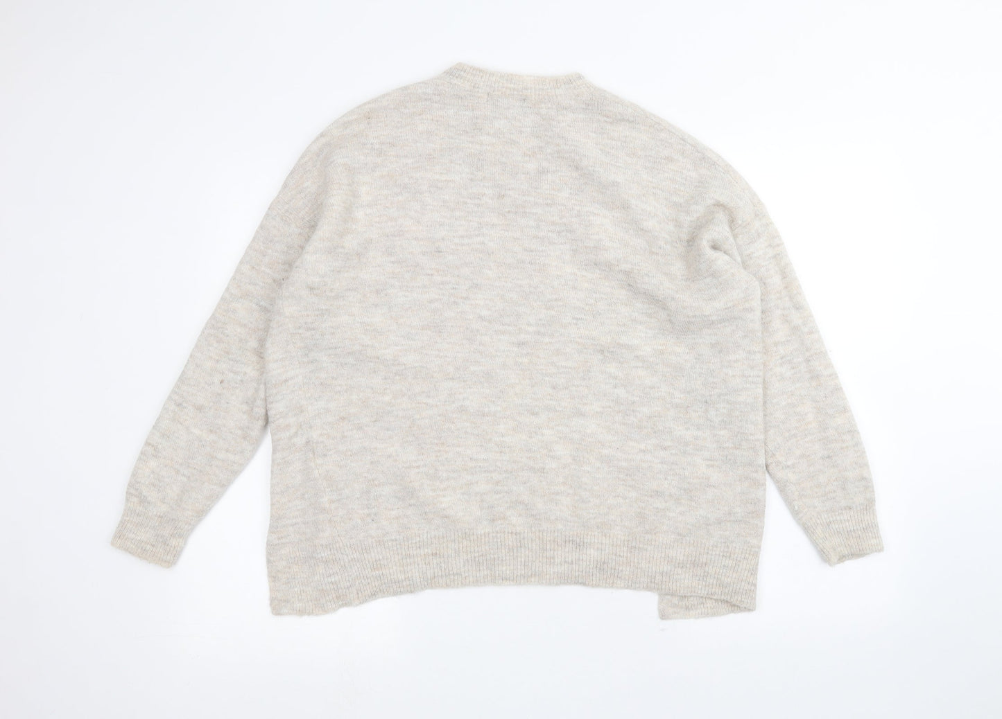 Womens UK Size M New Look Beige Pullover Jumper
