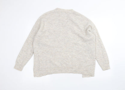 Womens UK Size M New Look Beige Pullover Jumper