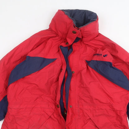 Womens UK Size 10 scanda Red Pea Coat