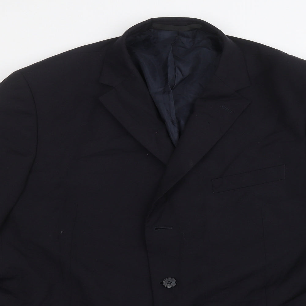 Mens UK Size 44 Marks and Spencer Regular Blue Suit Jacket