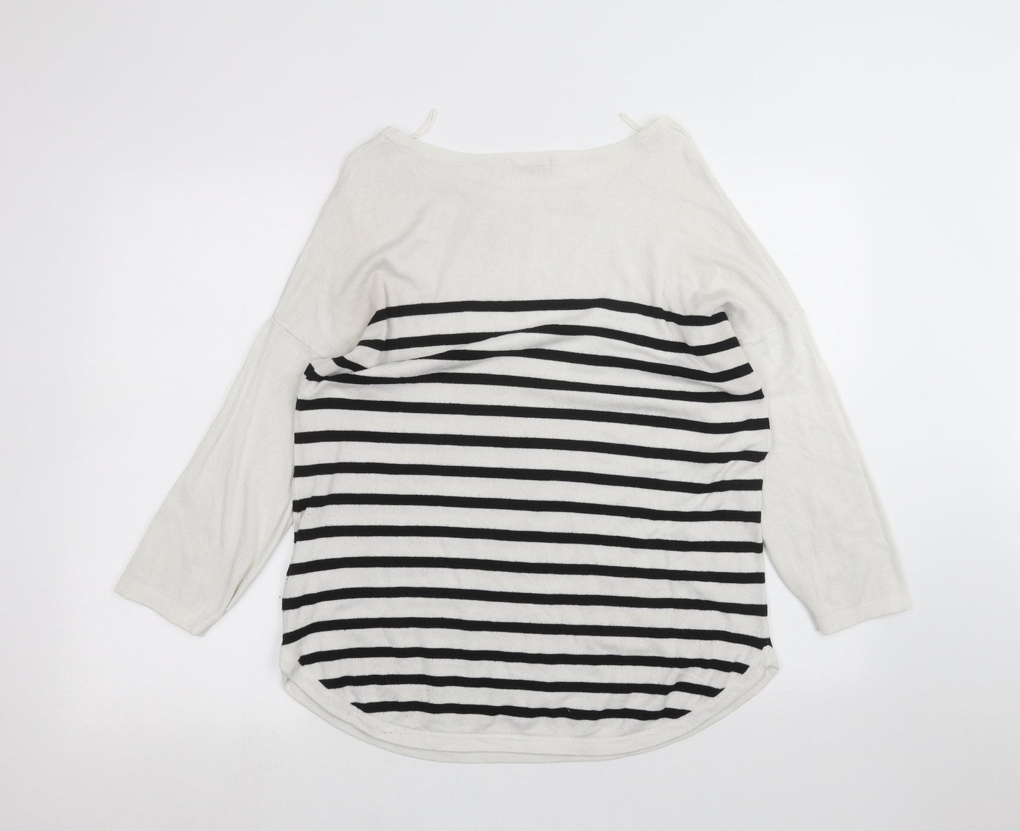Womens UK Size M Jaqueline de Yong White Basic T-Shirt