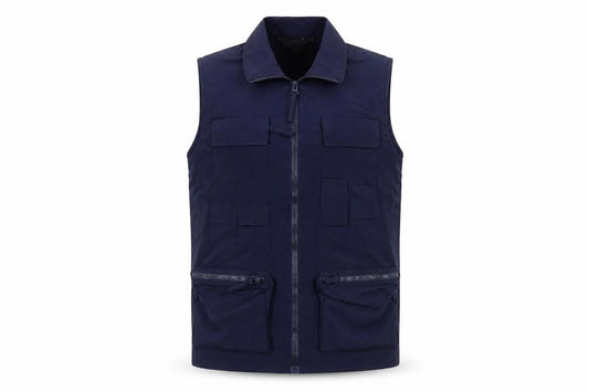 Front view of Mountain pass women’s blue jacket, size M