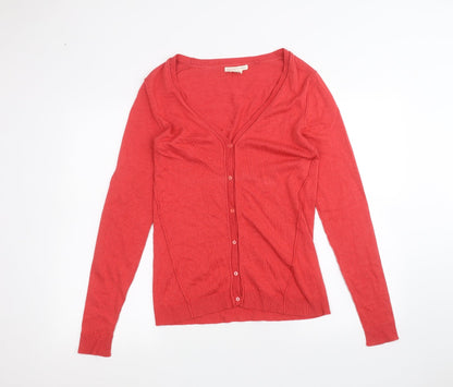 simple life Womens Red   Cardigan Jumper Size XS