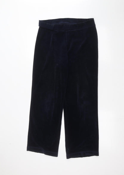 Womens UK Size 10 Marks and Spencer Regular Fit  Blue Trousers