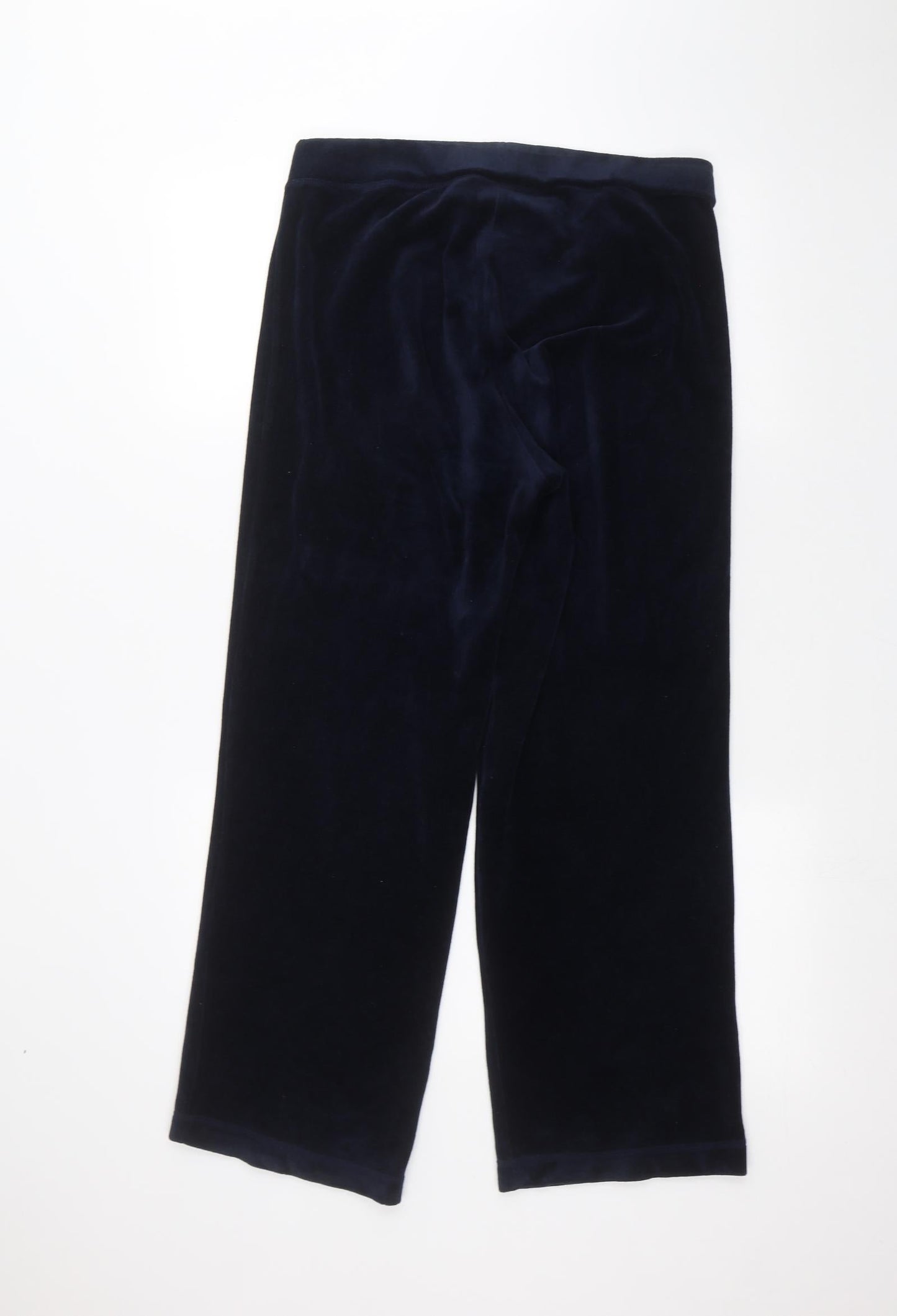 Womens UK Size 10 Marks and Spencer Regular Fit  Blue Trousers