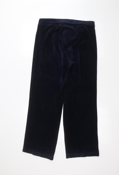 Womens UK Size 10 Marks and Spencer Regular Fit  Blue Trousers