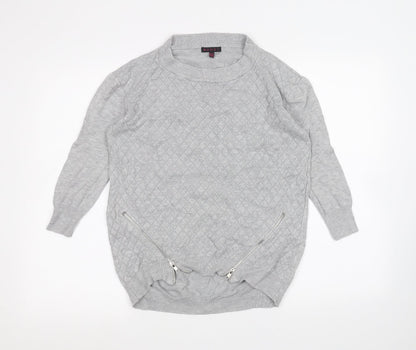 Womens UK Size 8 Mandi Grey Pullover Jumper