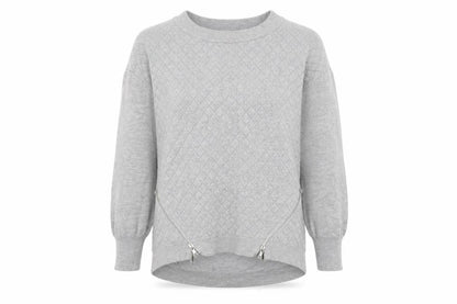 Womens UK Size 8 Mandi Grey Pullover Jumper