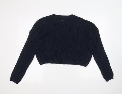 Womens UK Size 8 Atmosphere Blue Pullover Jumper