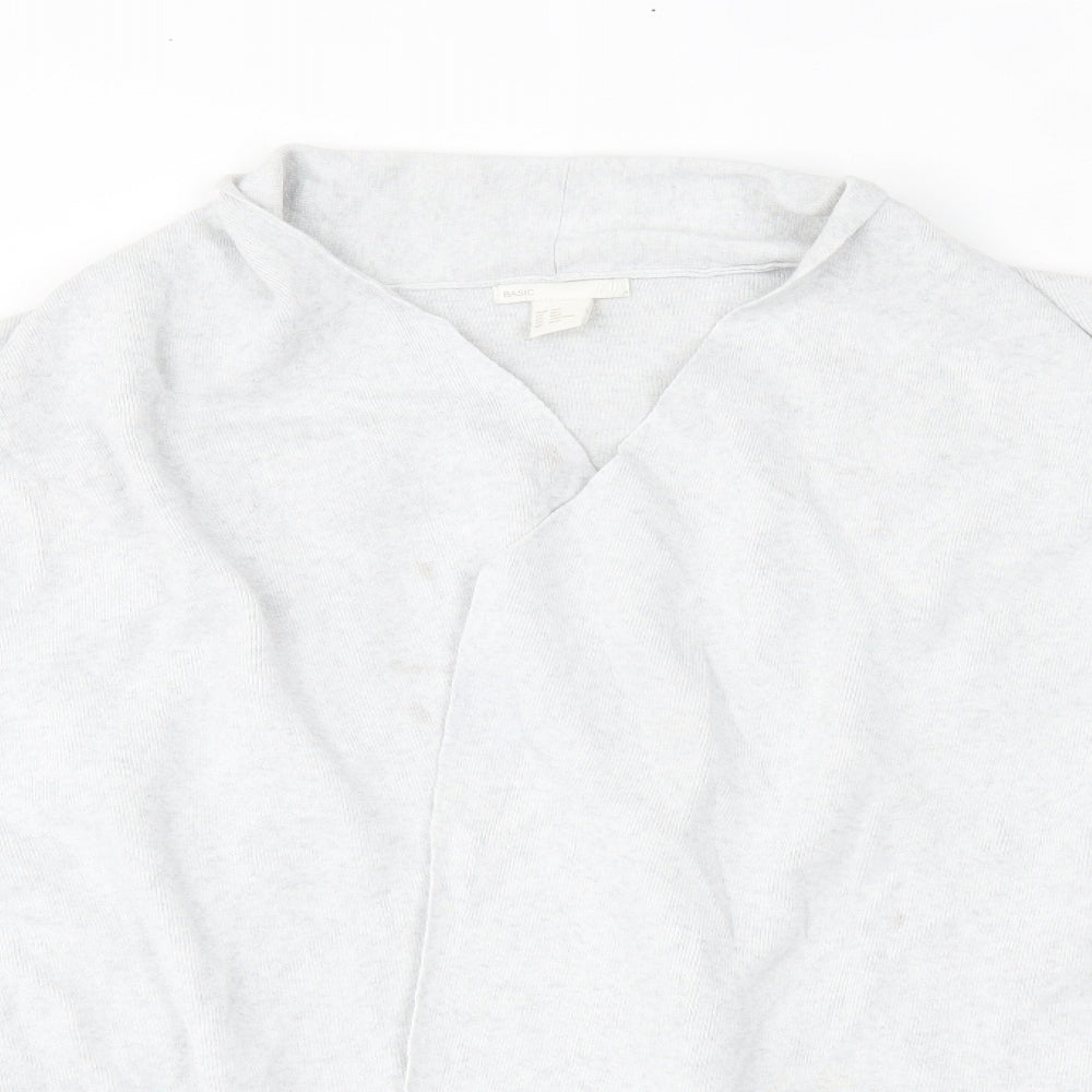Womens UK Size M H&M Grey Cardigan Jumper