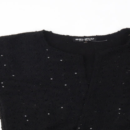 Womens UK Size 12 Select Black Cardigan Jumper