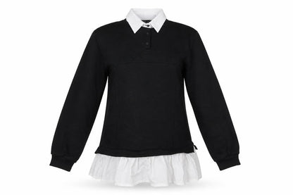 Front view of Cameo Rose women’s black jumper, size S