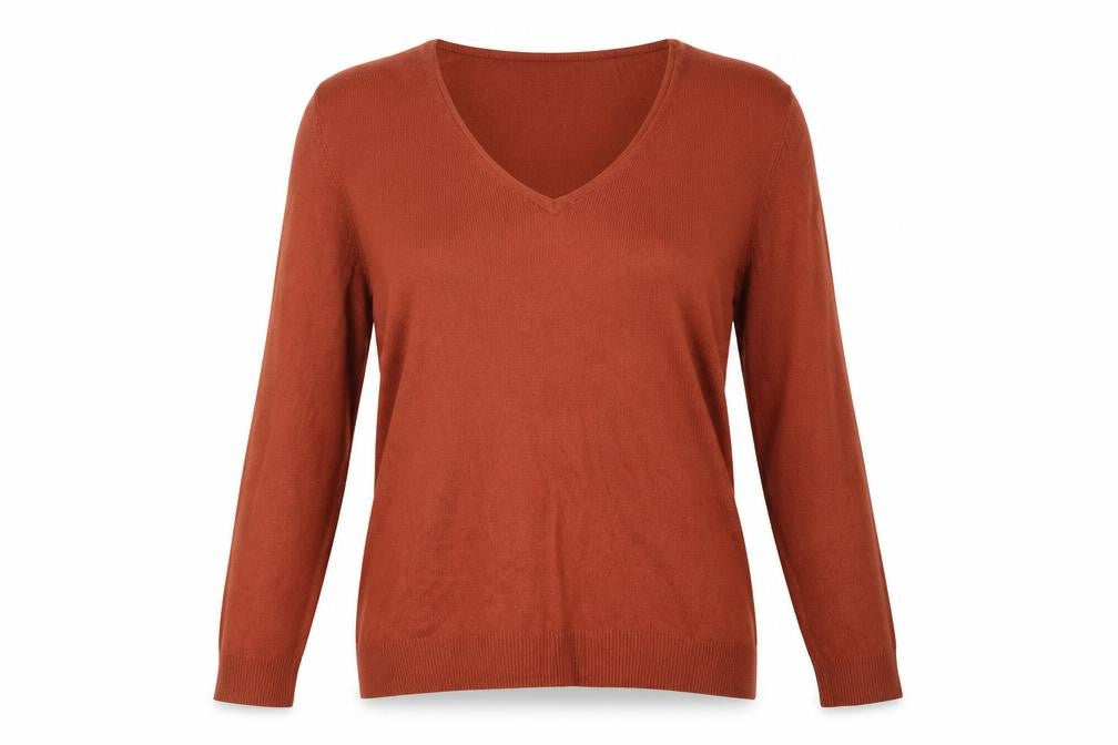 Womens UK Size 8 Atmosphere Brown Pullover Jumper