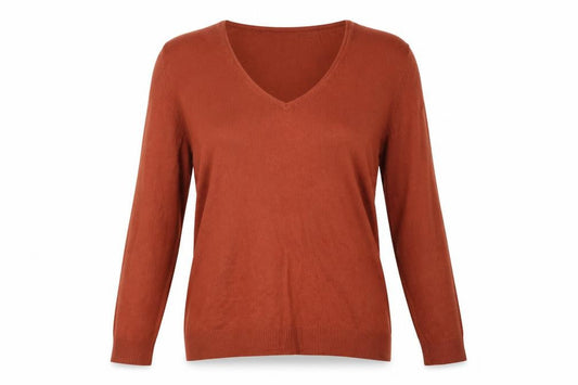 Womens UK Size 8 Atmosphere Brown Pullover Jumper