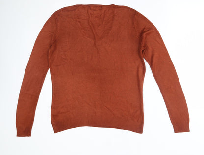 Womens UK Size 8 Atmosphere Brown Pullover Jumper