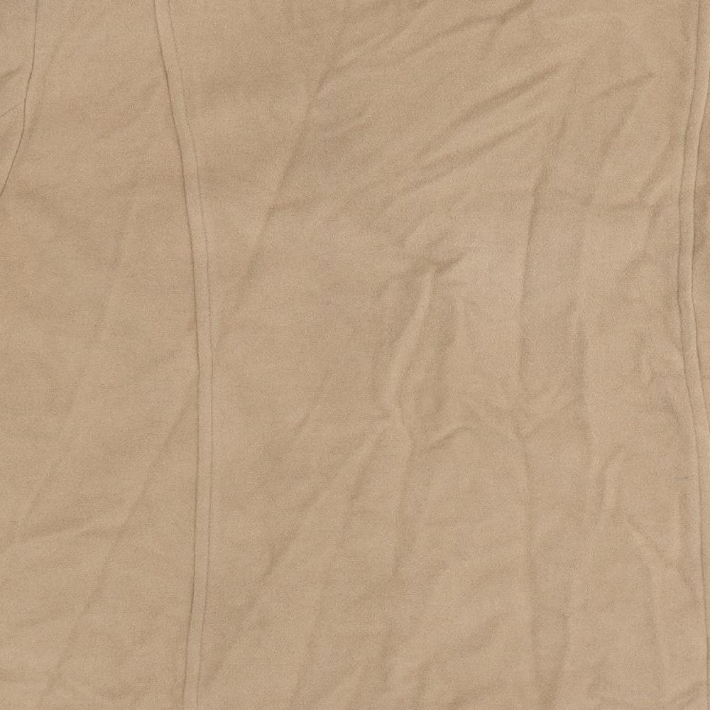 Womens UK Size One Size Preworn Beige Overcoat