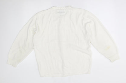 nuggets Womens White   Cardigan Jumper Size M