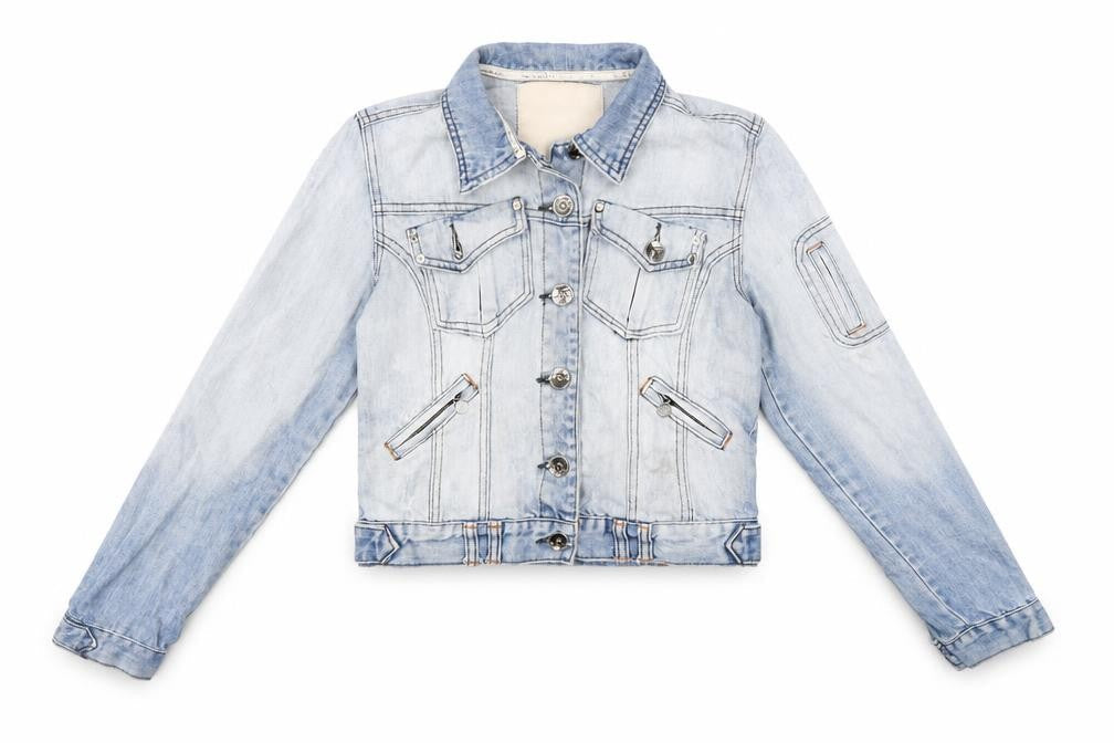 Womens UK Size 10 Crafted Blue Jacket