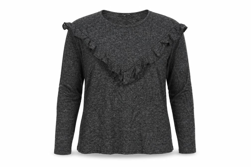 Womens UK Size S New Look Grey Basic T-Shirt