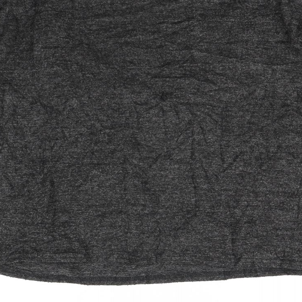Womens UK Size S New Look Grey Basic T-Shirt