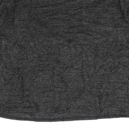 Womens UK Size S New Look Grey Basic T-Shirt