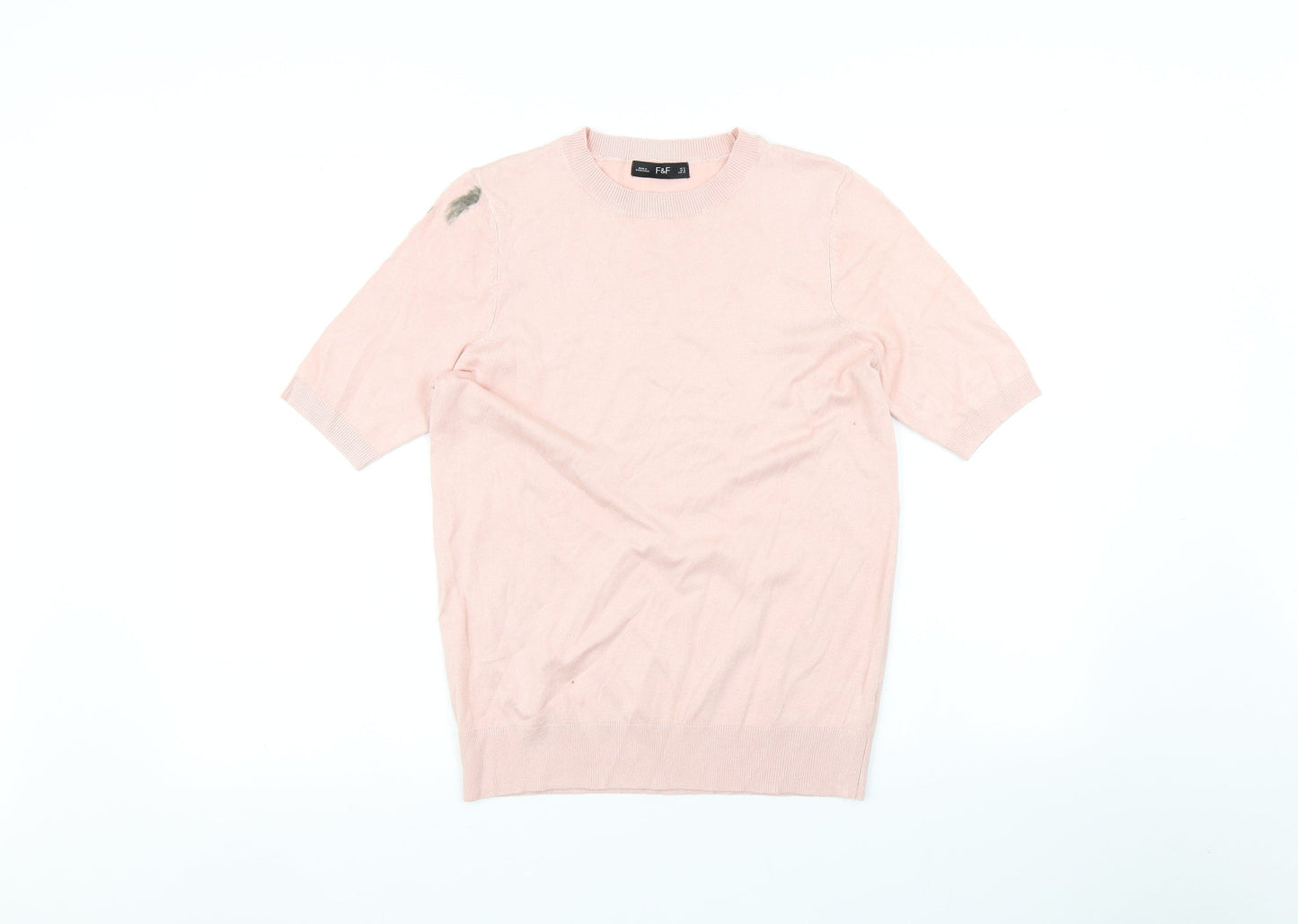 F&F Womens Pink   Basic T-Shirt Size 12