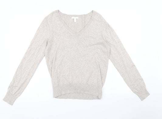 Womens UK Size M H&M Beige Pullover Jumper