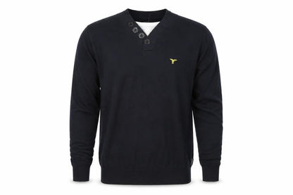 Mens UK Size M Le Breve Blue Pullover Jumper