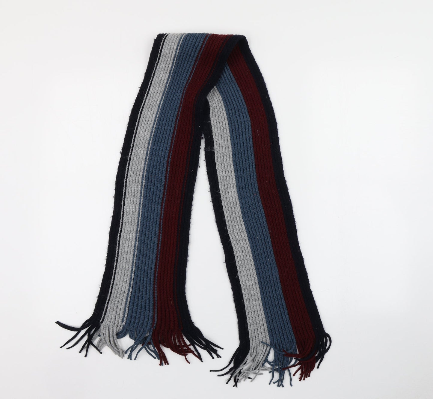 Preworn Mens Multicoloured Striped  Scarf  One Size