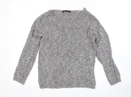 Womens UK Size 8 M&S Grey Pullover Jumper