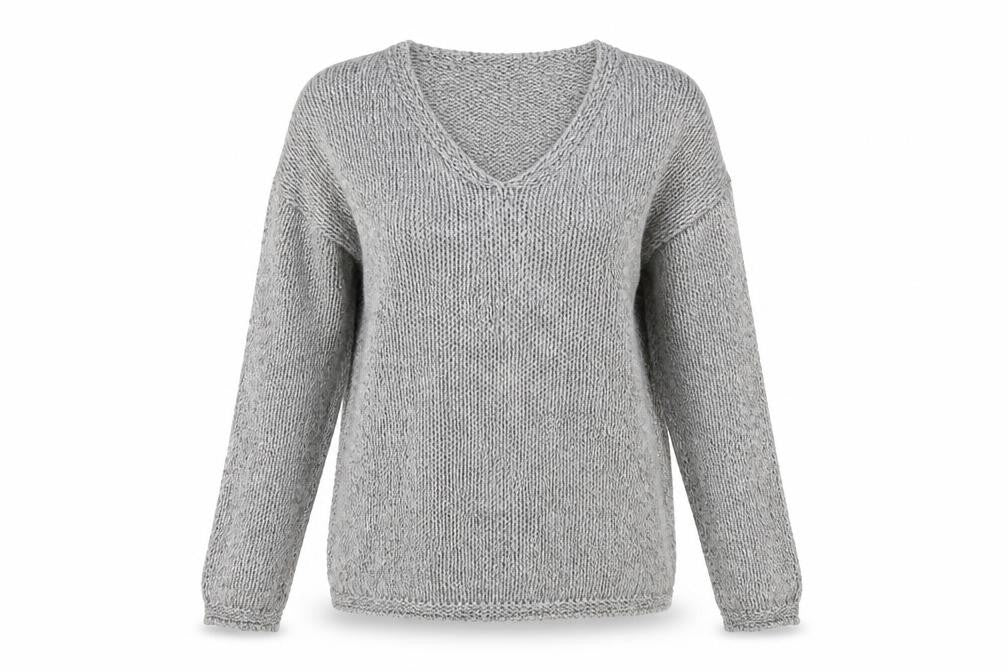 Womens UK Size 8 M&S Grey Pullover Jumper