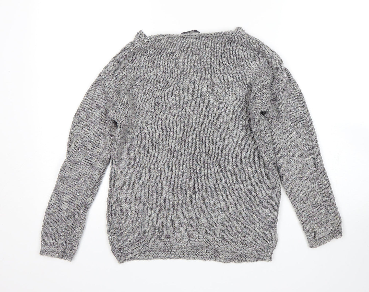 Womens UK Size 8 M&S Grey Pullover Jumper