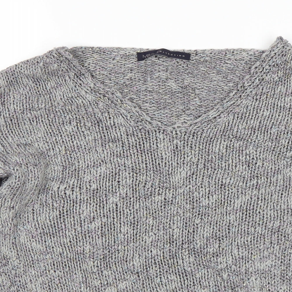 Womens UK Size 8 M&S Grey Pullover Jumper