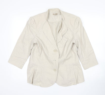 Soon Womens Beige   Jacket Blazer Size 14