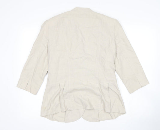 Soon Womens Beige   Jacket Blazer Size 14