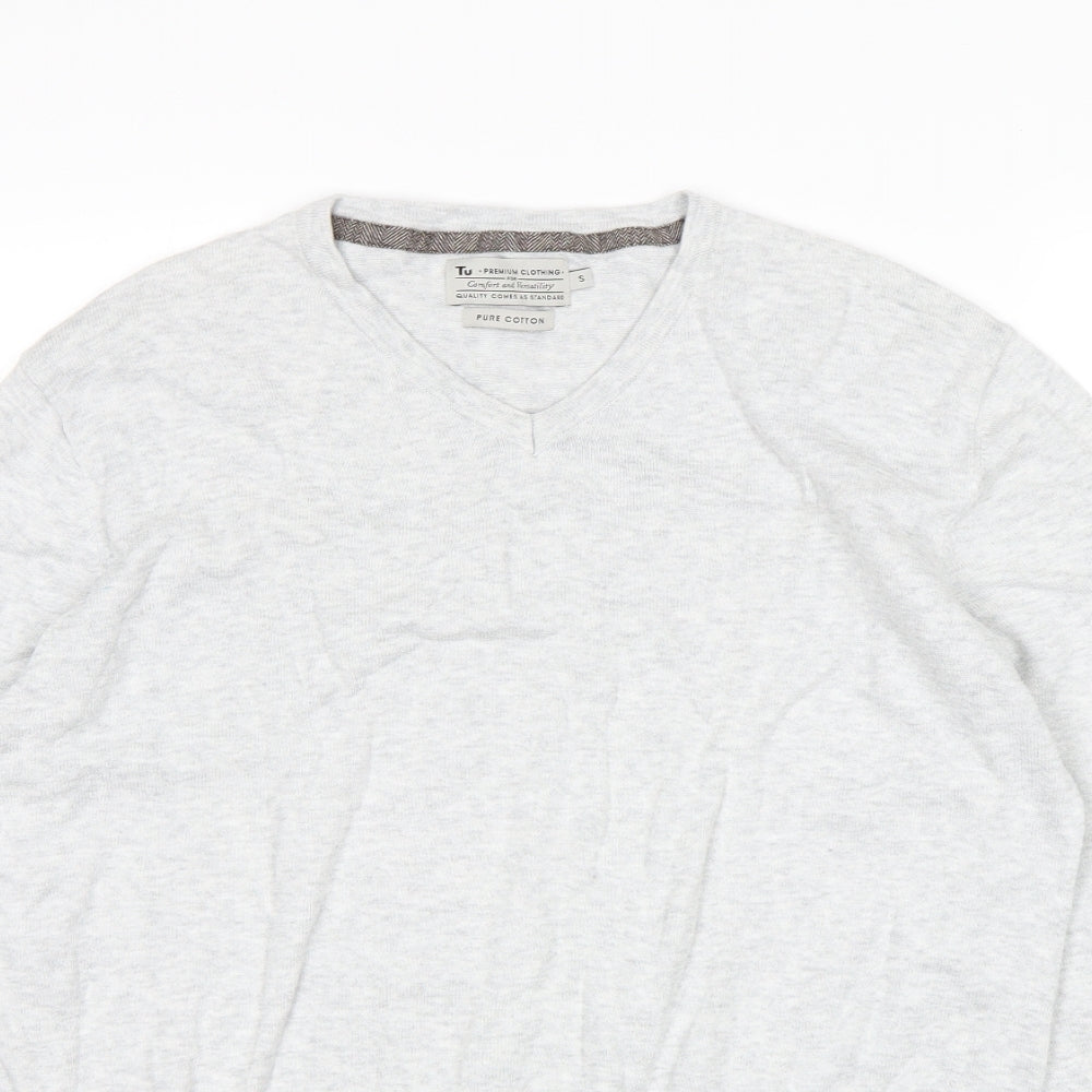 TU Mens Grey   Pullover Sweatshirt Size S