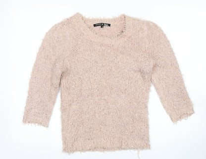 Womens UK Size 12 Heart &  Soul Pink Pullover Jumper