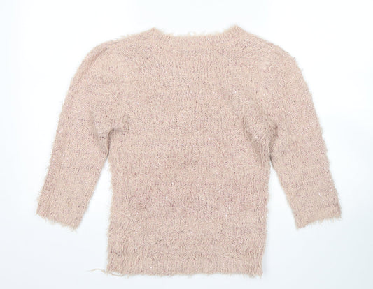 Heart &  Soul Womens Pink   Pullover Jumper Size 12