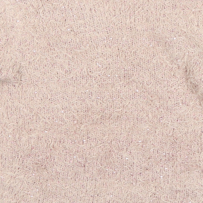 Womens UK Size 12 Heart &  Soul Pink Pullover Jumper