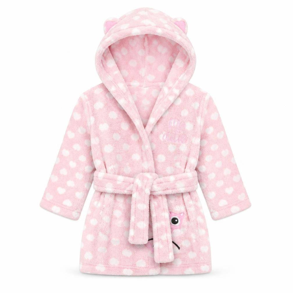 Peacocks Girls Pink Polka Dot   Gown Size 6-9 Months