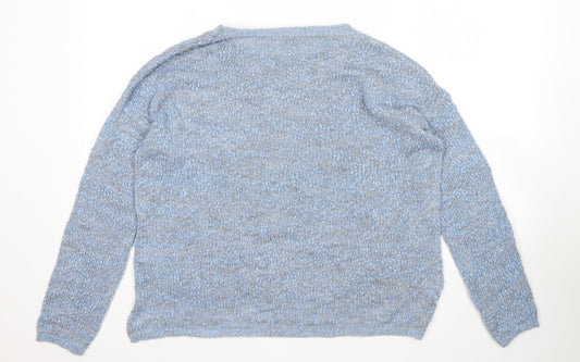 Natura Womens Blue   Pullover Jumper Size M