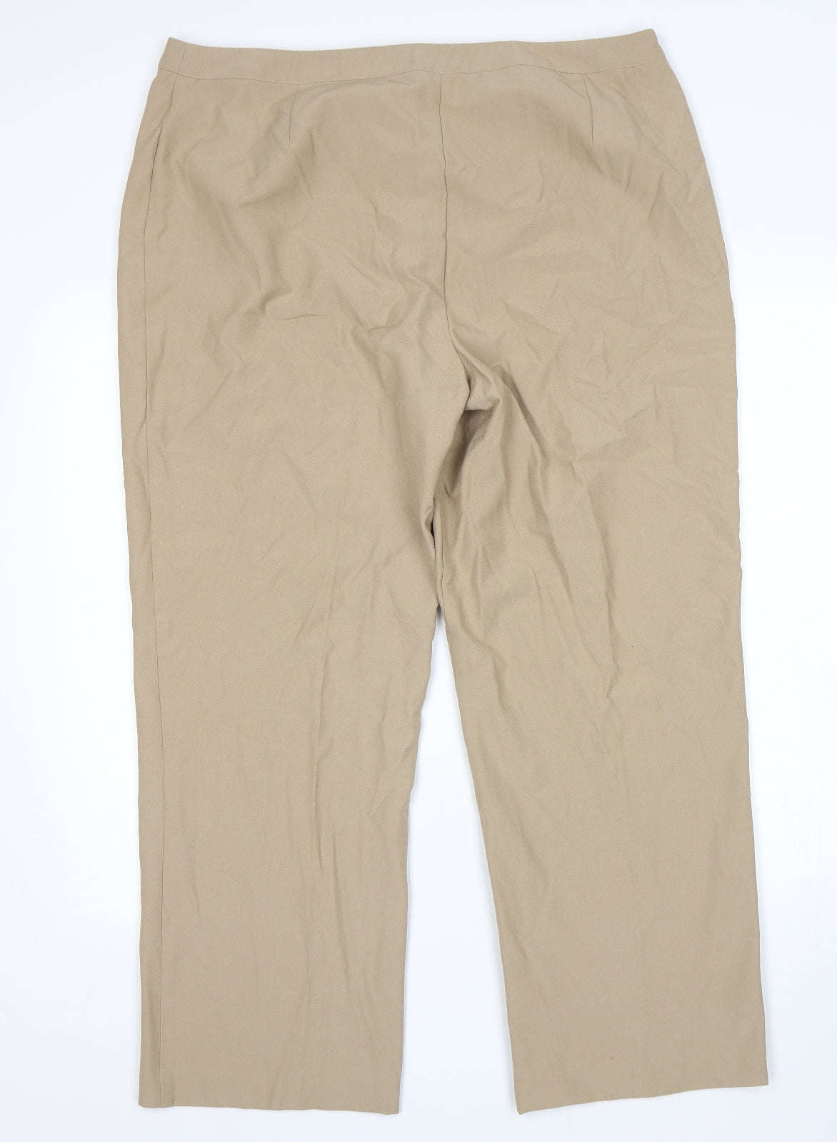 Womens UK Size 18 Essentials Regular Fit  Beige Trousers