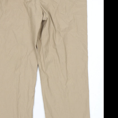 Womens UK Size 18 Essentials Regular Fit  Beige Trousers